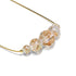 Alabaster | .925 Sterling Gold Vermeil | Firefly Glass Infinity Clasp Necklace